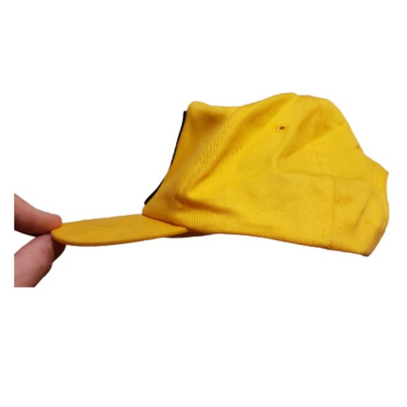 Vintage Toppers I Love Cat Machines Baseball Cap Hat Yellow Youth OS 1995 Retro - Picture 4 of 10